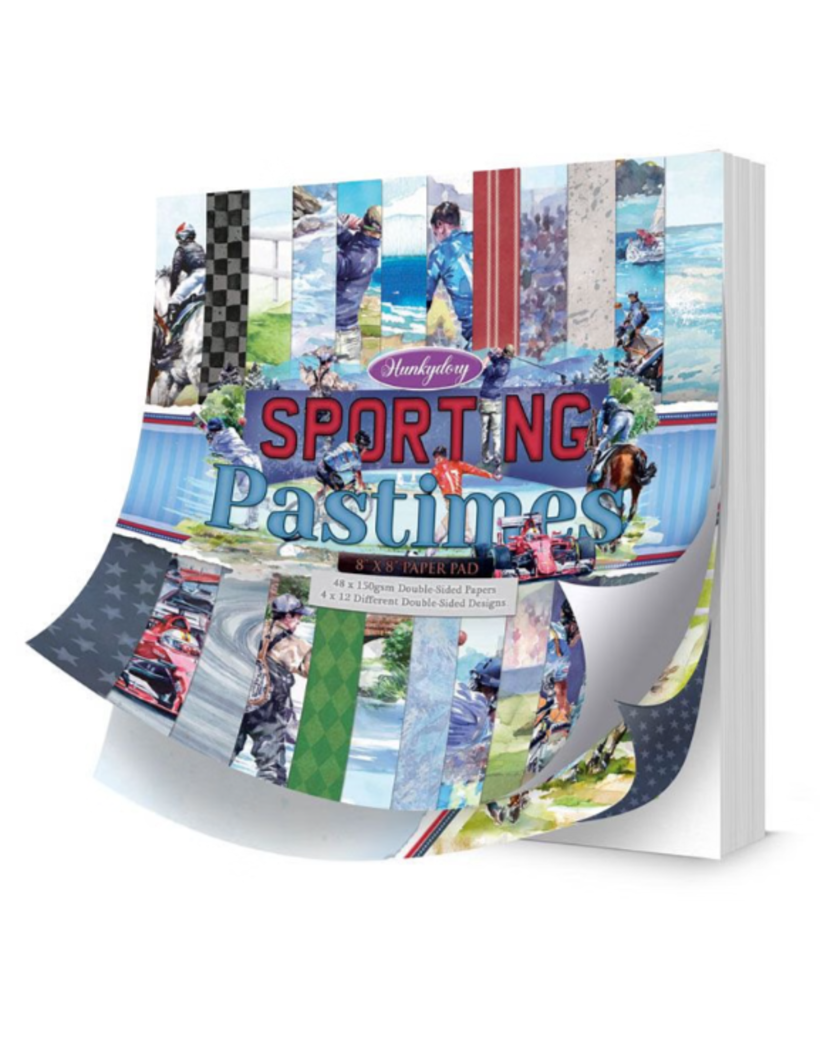 HUNKYDORY CRAFTS LTD. HUNKYDORY SPORTING PASTIMES 8x8 PAPER PAD
