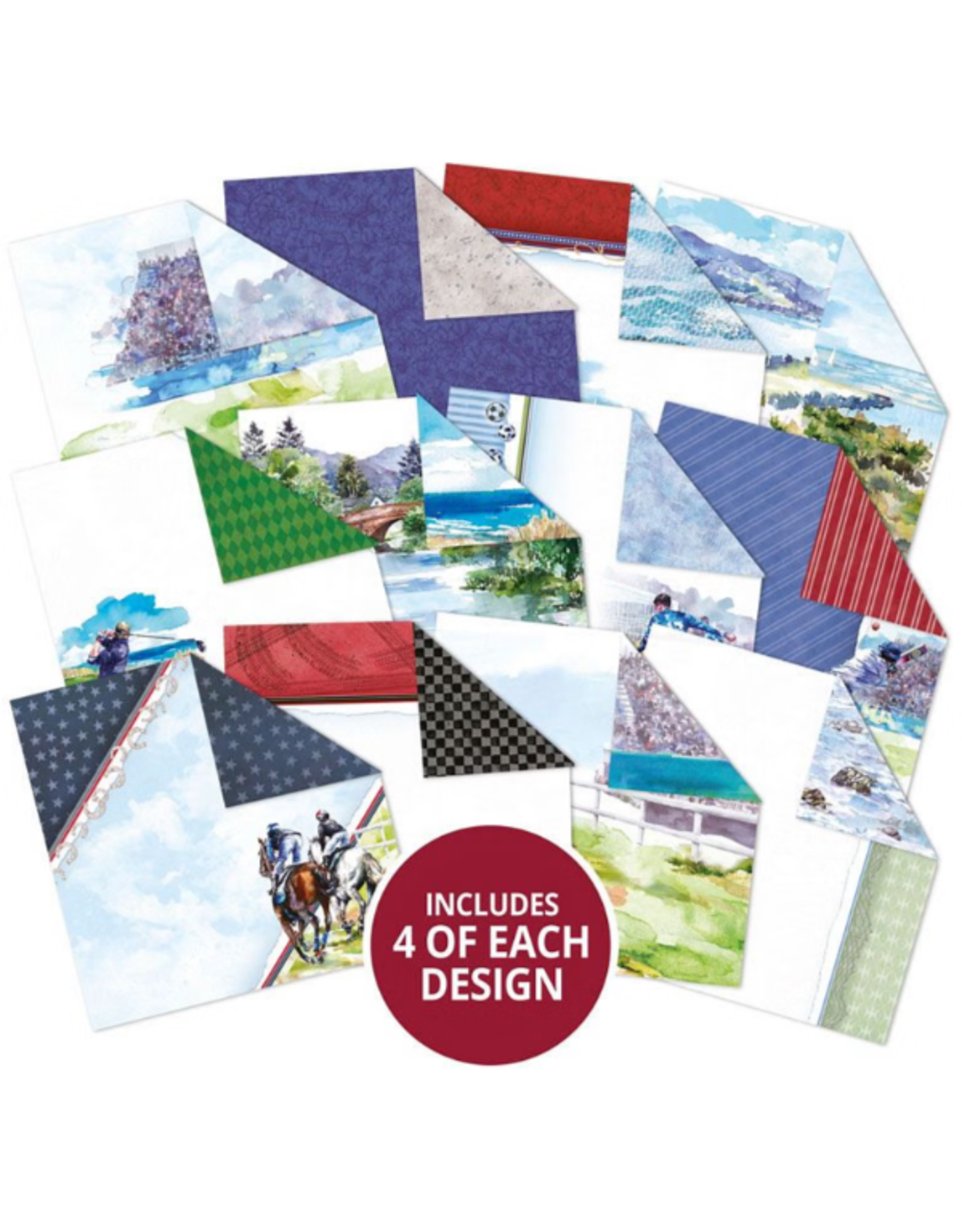 HUNKYDORY CRAFTS LTD. HUNKYDORY SPORTING PASTIMES 8x8 PAPER PAD