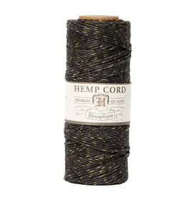 HEMPTIQUE METALLIC HEMP CORD METALLIC BLACK & GOLD