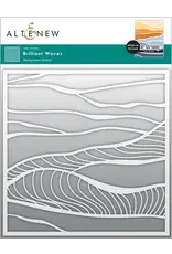ALTENEW ALTENEW BRILLIANT WAVES 6x6 BACKGROUND STENCIL