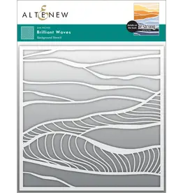 ALTENEW ALTENEW BRILLIANT WAVES 6x6 BACKGROUND STENCIL