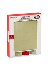 49 AND MARKET 49 AND MARKET EVERGREEN SEASON NOTE CARDS WITH ENVELOPES A2 CARD SET