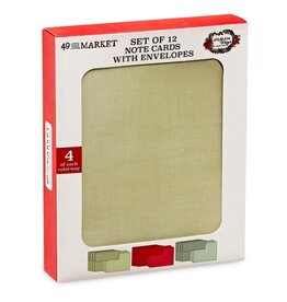 49 AND MARKET 49 AND MARKET EVERGREEN SEASON NOTE CARDS WITH ENVELOPES A2 CARD SET