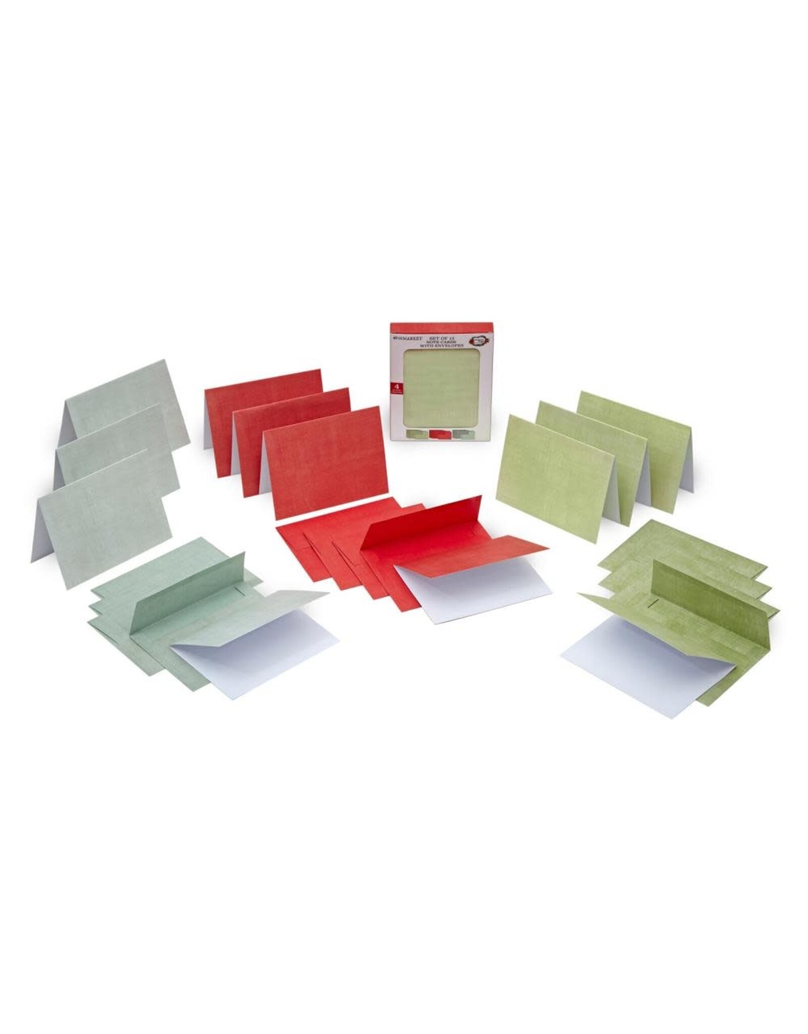 49 AND MARKET 49 AND MARKET EVERGREEN SEASON NOTE CARDS WITH ENVELOPES A2 CARD SET