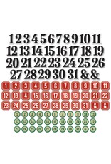 49 AND MARKET 49 AND MARKET MISTLETOE AND MEMORIES CHIPBOARD BITS SET 99 PIECES