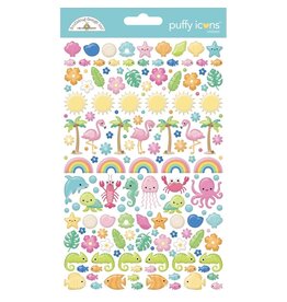 DOODLEBUG DESIGN DOODLEBUG SUMMER FUN ICONS PUFFY STICKERS