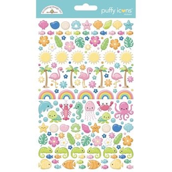 DOODLEBUG DESIGN DOODLEBUG SUMMER FUN ICONS PUFFY STICKERS