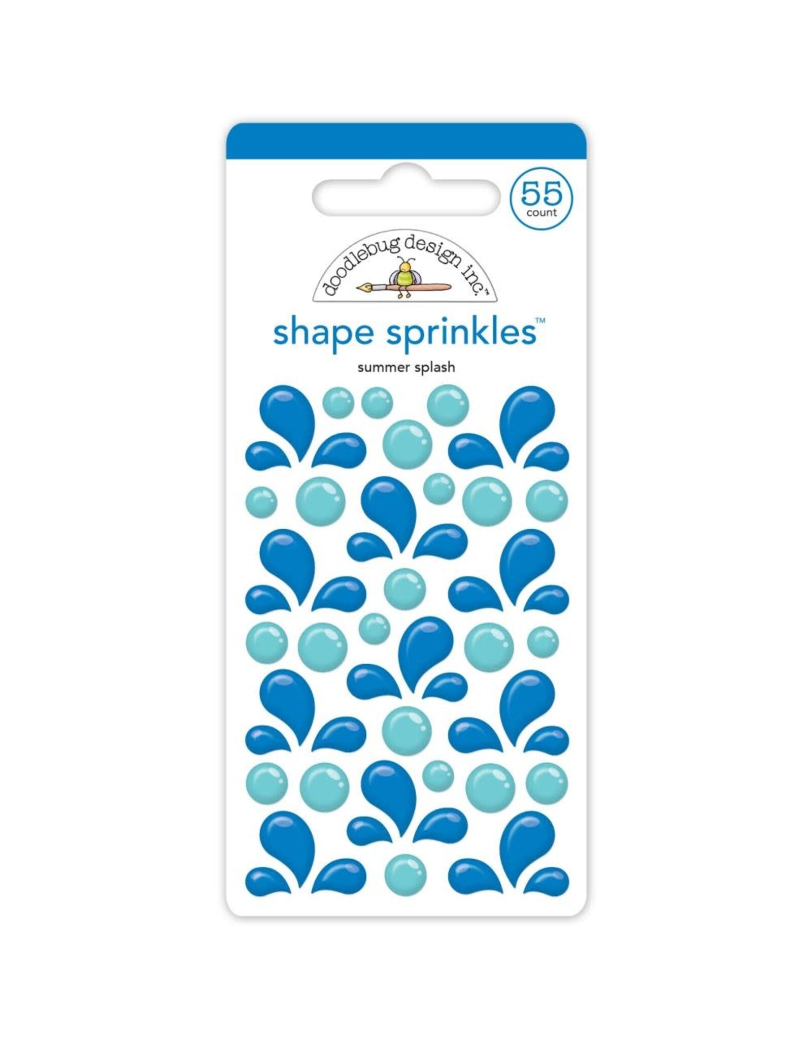 DOODLEBUG DESIGN DOODLEBUG SUMMER FUN SUMMER SPLASH ENAMEL SHAPES