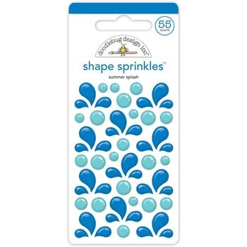 DOODLEBUG DESIGN DOODLEBUG SUMMER FUN SUMMER SPLASH ENAMEL SHAPES