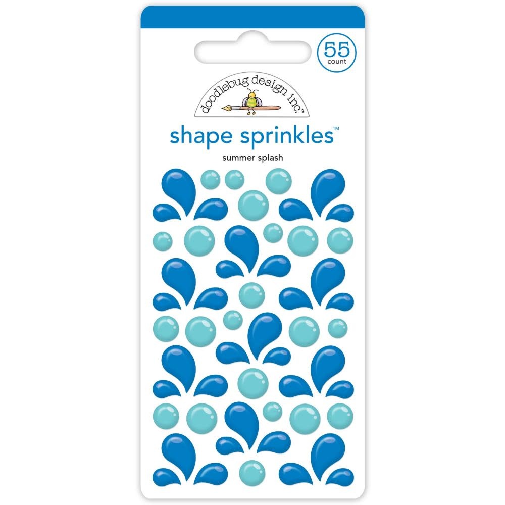 DOODLEBUG DESIGN DOODLEBUG SUMMER FUN SUMMER SPLASH ENAMEL SHAPES