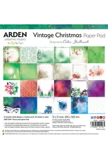 ARDEN CREATIVE STUDIO ARDEN CREATIVE STUDIO VINTAGE CHRISTMAS 12x12 PAPER PAD 24 SHEETS