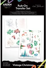 ARDEN CREATIVE STUDIO ARDEN CREATIVE STUDIO VINTAGE CHRISTMAS 6x8 RUB-ONS 2/PK