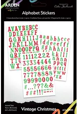ARDEN CREATIVE STUDIO ARDEN CREATIVE STUDIO VINTAGE CHRISTMAS ALPHABET STICKERS