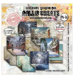 AALL & CREATE AALL & CREATE AUTOUR DE MWA & CO #PA-36 FADED HORIZONS 6x6 DOUBLE-SIDED DESIGN PAPERS 10/PK