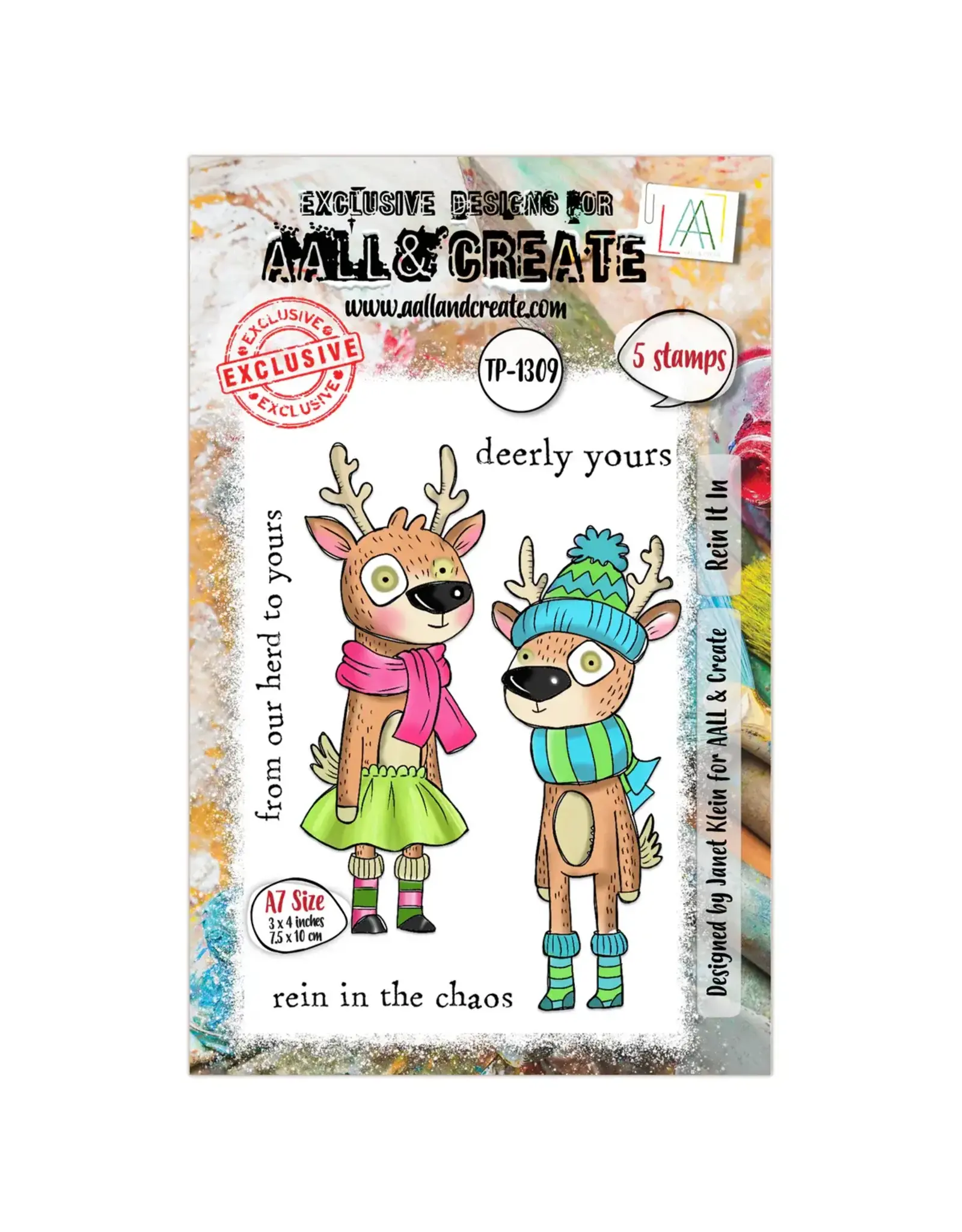 AALL & CREATE AALL & CREATE JANET KLEIN #1309 REIN IT IN A7 CLEAR STAMP SET