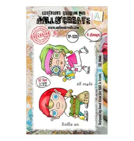 AALL & CREATE AALL & CREATE JANET KLEIN #1311 ELF MADE A7 CLEAR STAMP SET