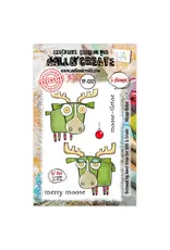 AALL & CREATE AALL & CREATE JANET KLEIN #1312 MOOSE-TLETOE A7 CLEAR STAMP SET