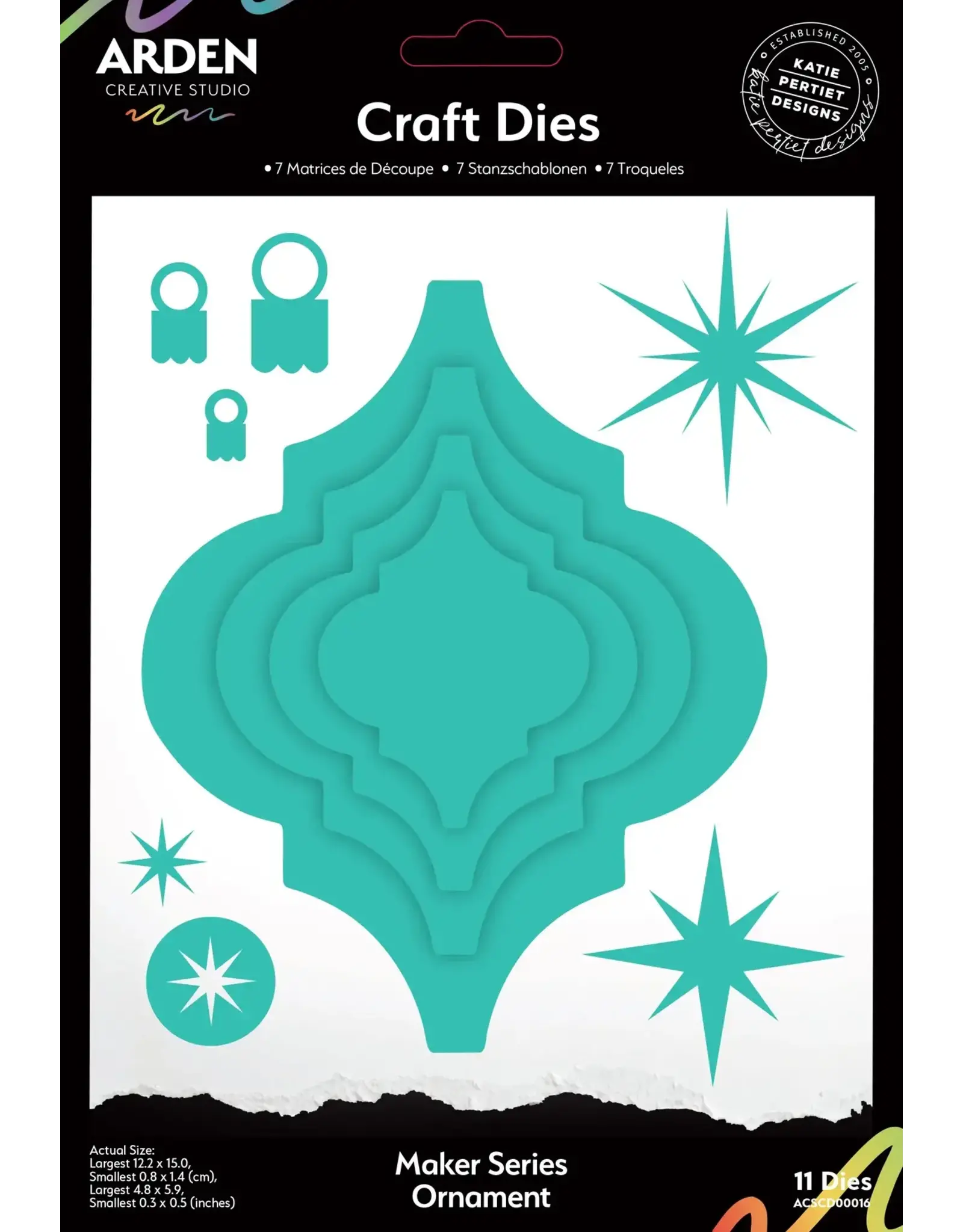 ARDEN CREATIVE STUDIO ARDEN CREATIVE STUDIO MAKER SERIES ORNAMENT DIE SET