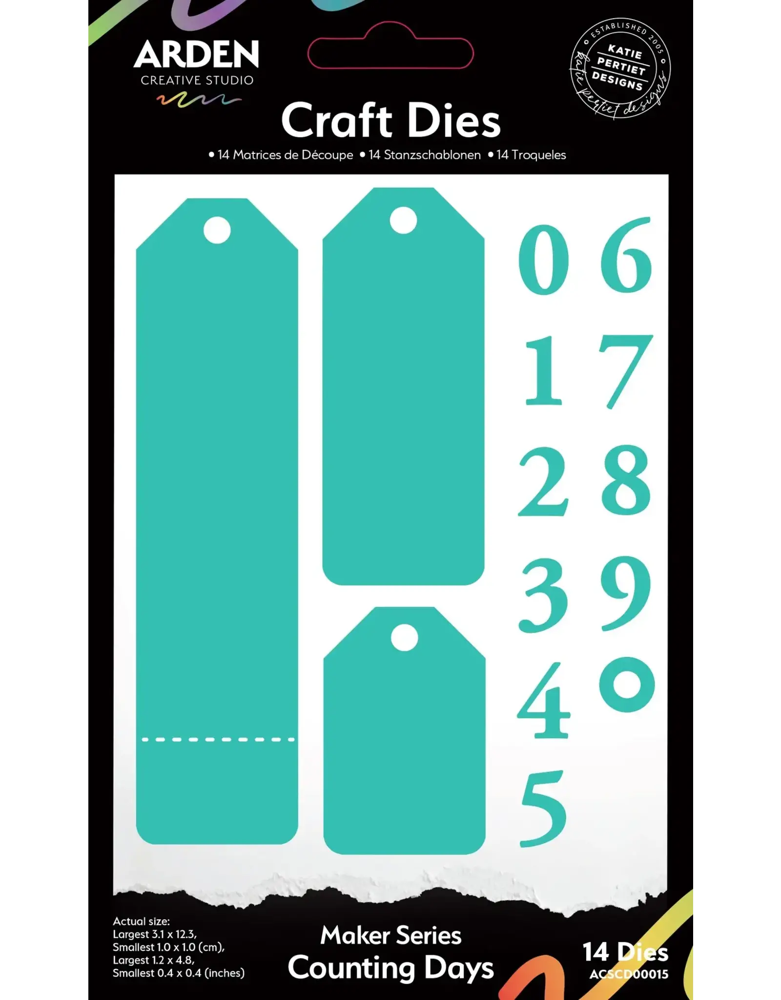 ARDEN CREATIVE STUDIO ARDEN CREATIVE STUDIO MAKER SERIES COUNTING DAYS DIE SET