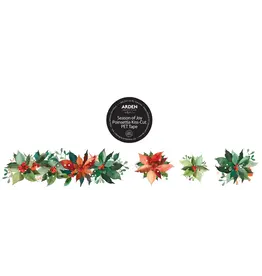 ARDEN CREATIVE STUDIO ARDEN CREATIVE STUDIO SEASON OF JOY POINSETTIA KISS-CUT PET TAPE