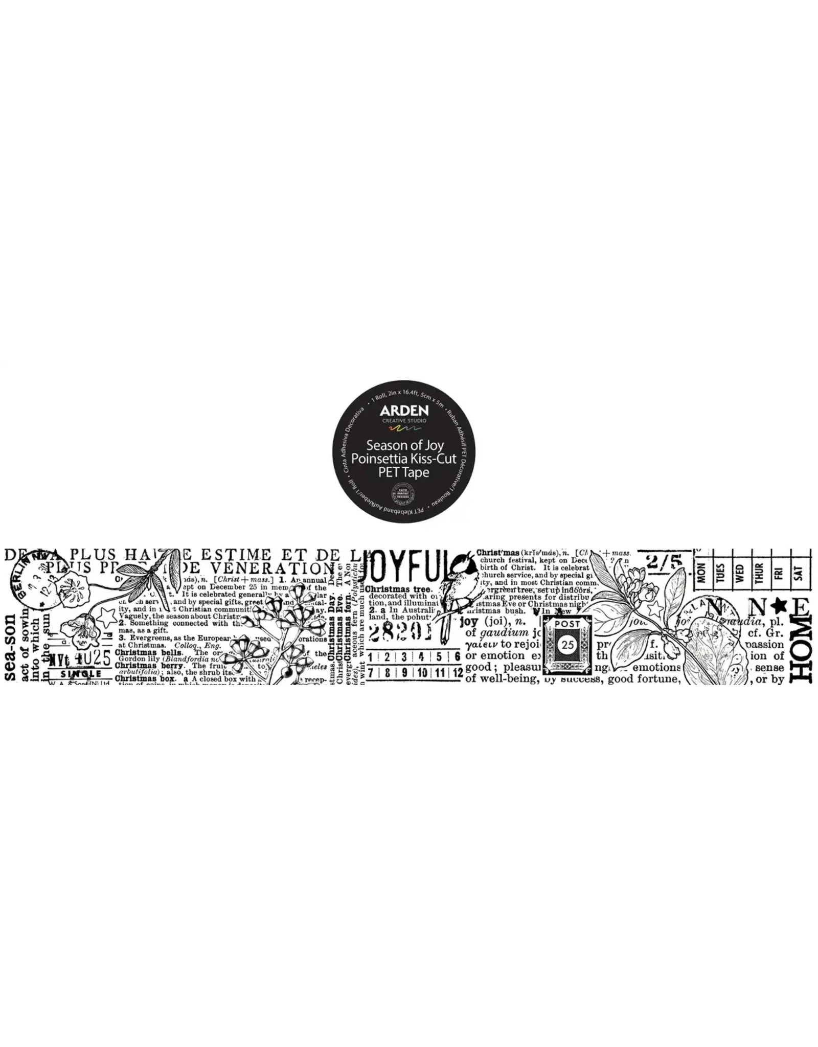 ARDEN CREATIVE STUDIO ARDEN CREATIVE STUDIO SEASON OF JOY JOURNAL CONTINUOUS PET TAPE