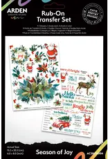 ARDEN CREATIVE STUDIO ARDEN CREATIVE STUDIO SEASON OF JOY 6x8 RUB-ONS 2/PK