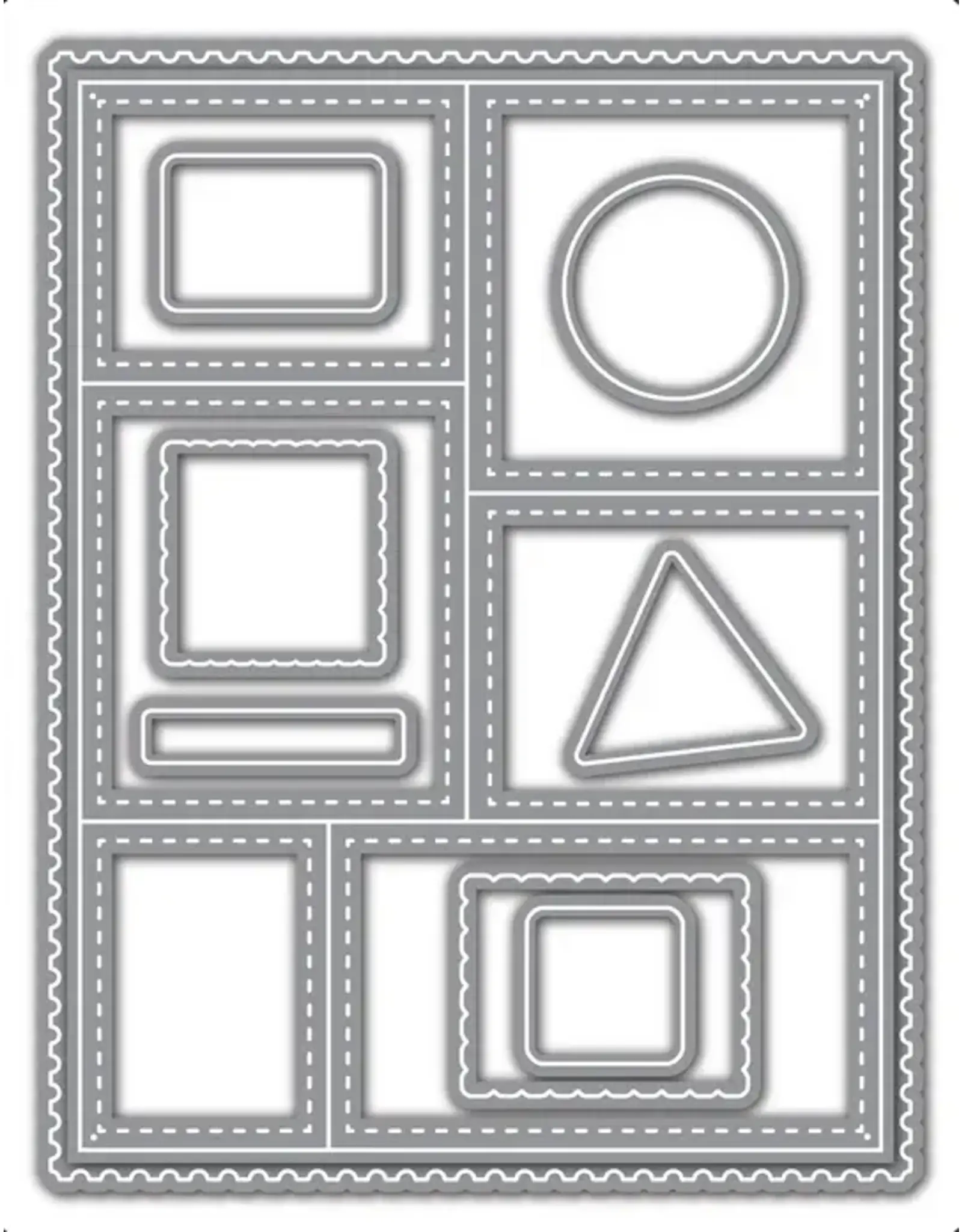 LDRS CREATIVE LDRS CREATIVE NESTED POSTAGE COLLAGE DIE SET