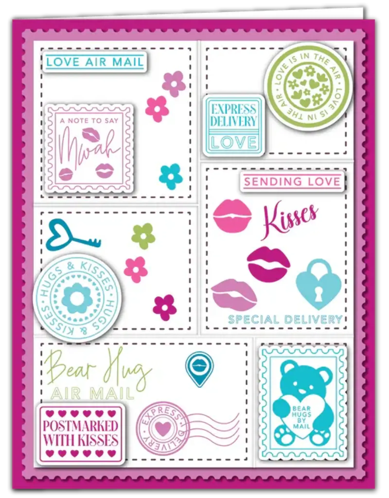 LDRS CREATIVE LDRS CREATIVE NESTED POSTAGE COLLAGE DIE SET