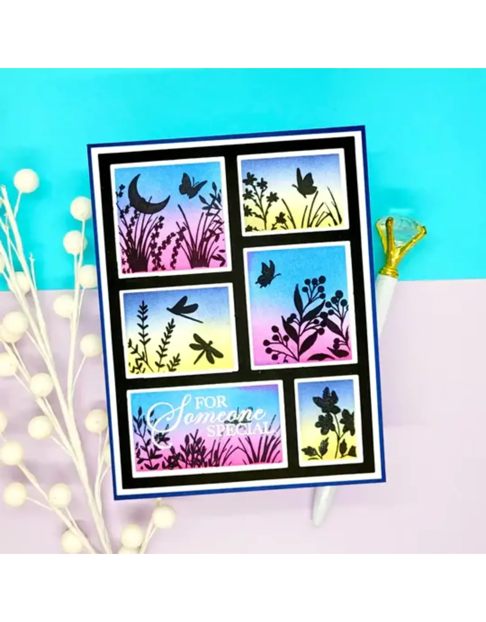 LDRS CREATIVE LDRS CREATIVE POSTAGE COLLAGE MASK STENCIL