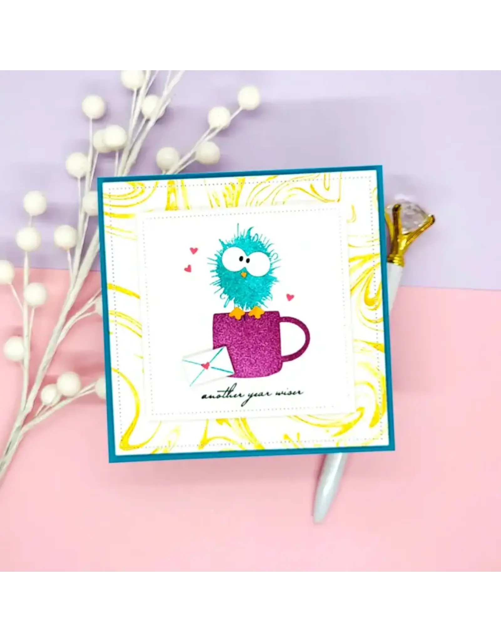 LDRS CREATIVE LDRS CREATIVE FUZZY WUZZIES STAMP & DIE SET