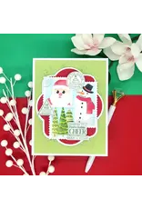 LDRS CREATIVE LDRS CREATIVE SEASON'S GREETINGS POSTAGE COLLAGE CLEAR STAMP SET