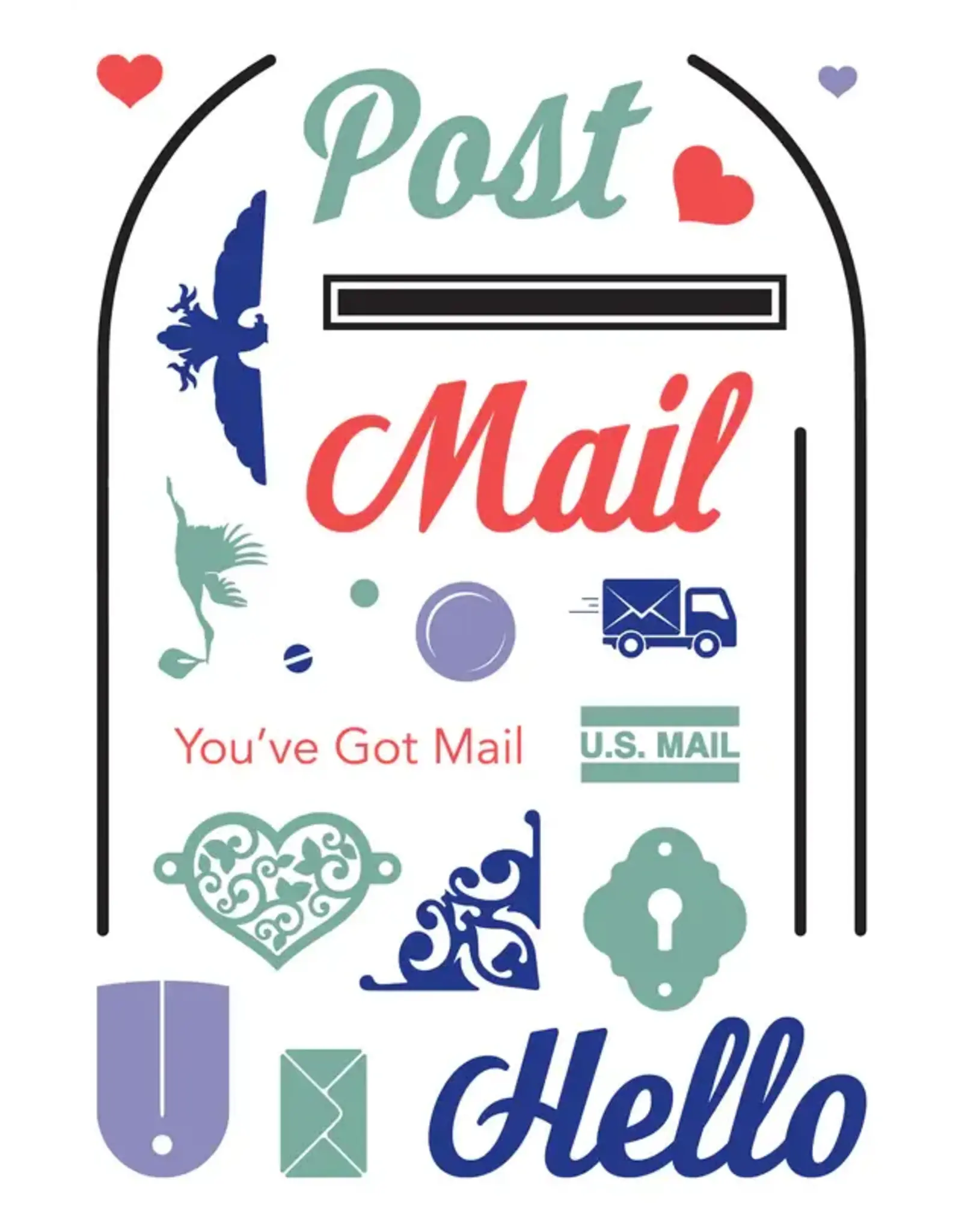 LDRS CREATIVE LDRS CREATIVE YOU'VE GOT MAIL CLEAR STAMP SET