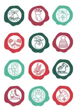 LDRS CREATIVE LDRS CREATIVE SEALED WITH CHRISTMAS WISHES CLEAR STAMP SET