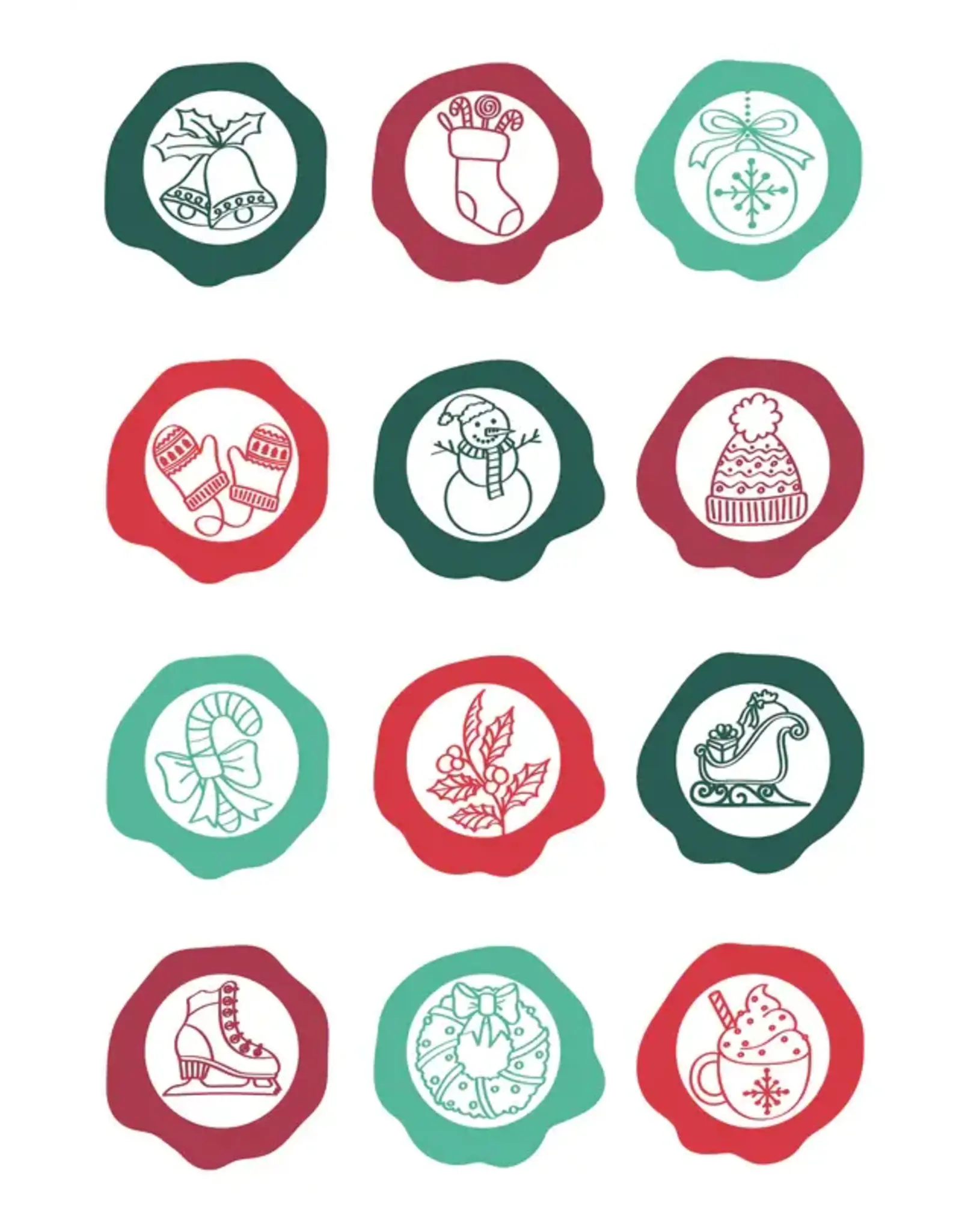 LDRS CREATIVE LDRS CREATIVE SEALED WITH CHRISTMAS WISHES CLEAR STAMP SET