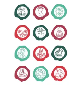 LDRS CREATIVE LDRS CREATIVE SEALED WITH CHRISTMAS WISHES CLEAR STAMP SET