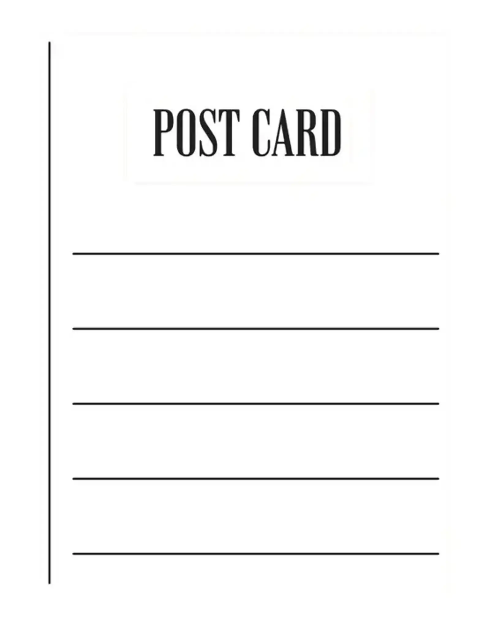 LDRS CREATIVE LDRS CREATIVE POSTCARD CLEAR STAMP SET