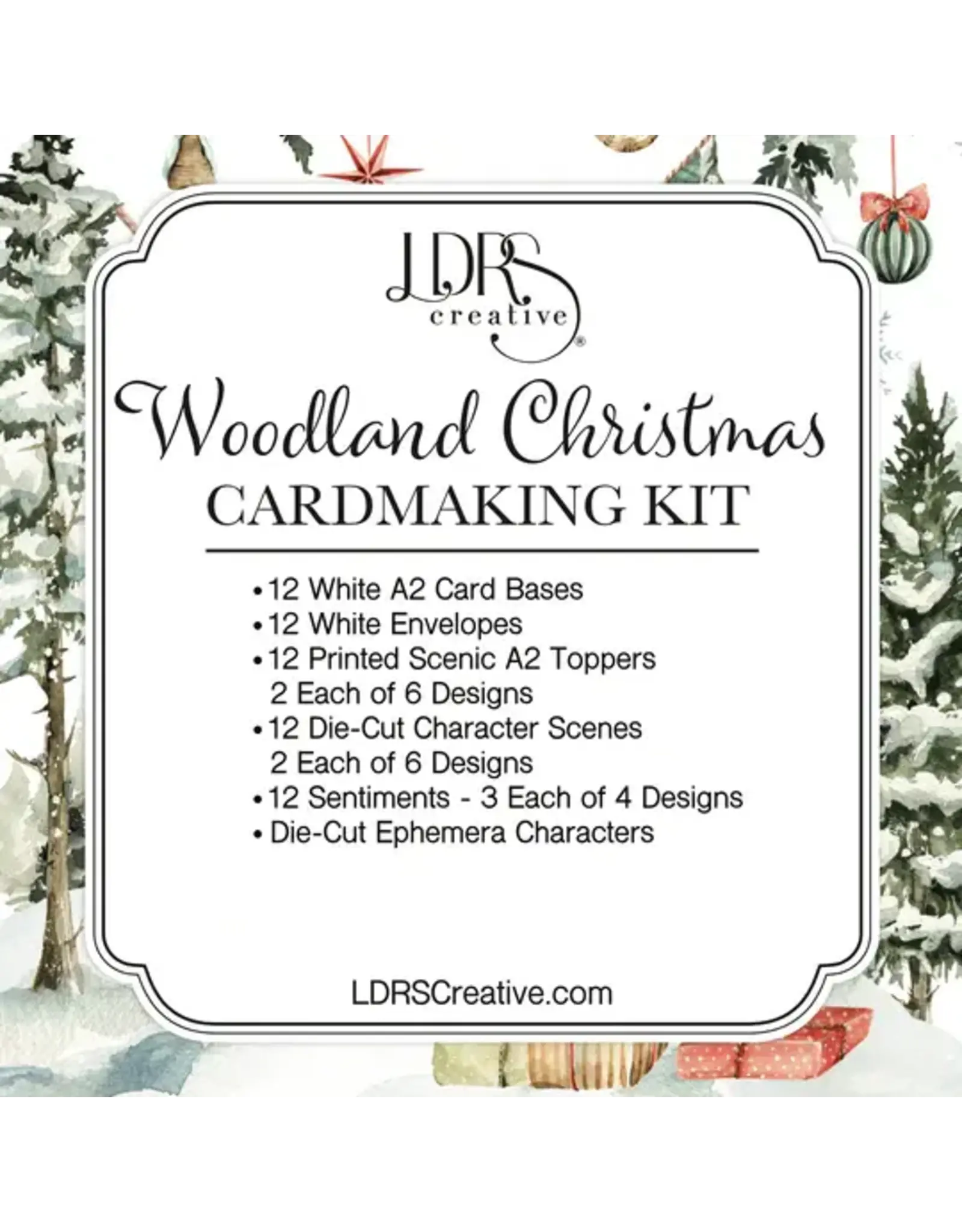 LDRS CREATIVE LDRS CREATIVE WOODLAND CHRISTMAS CARD KIT