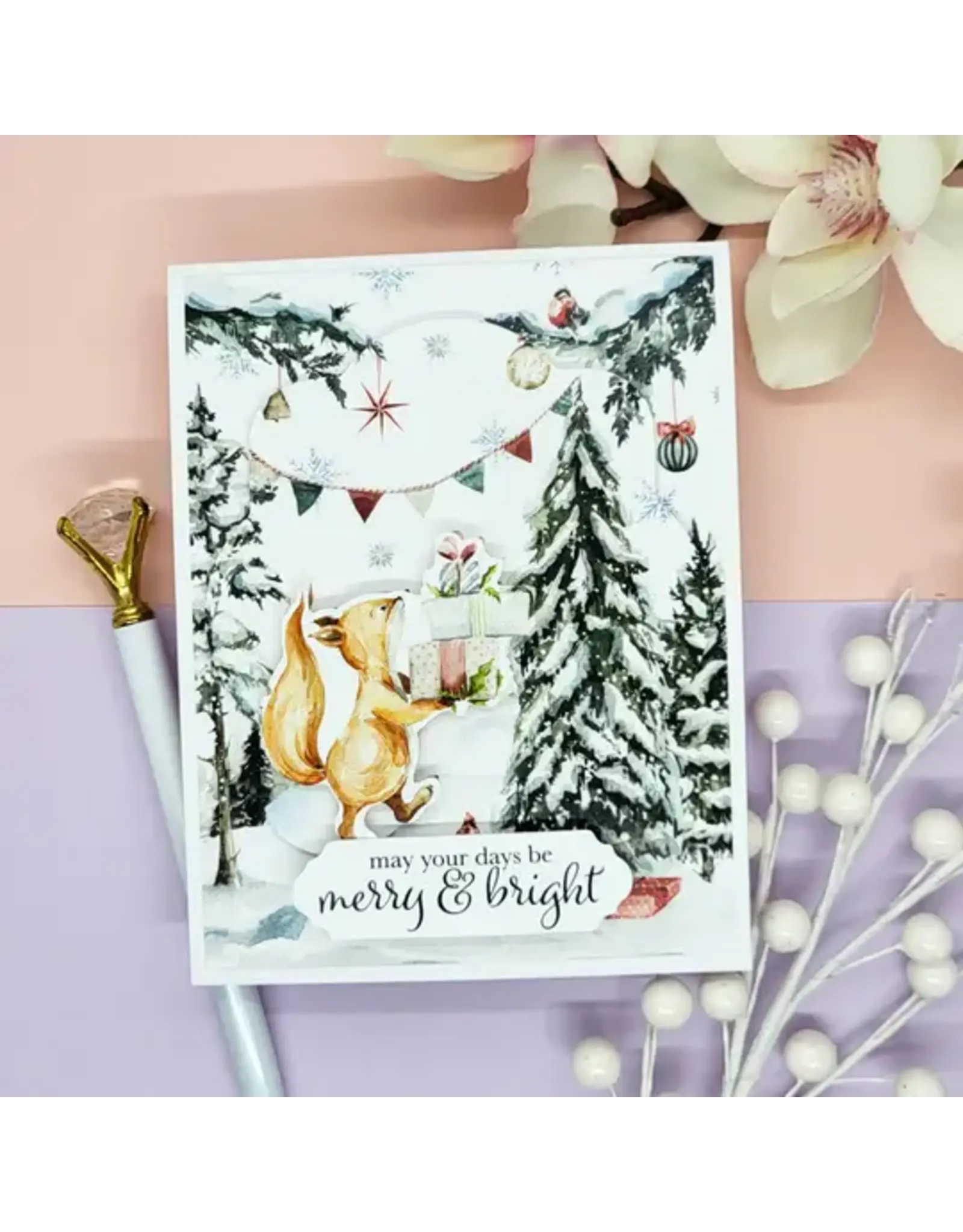 LDRS CREATIVE LDRS CREATIVE WOODLAND CHRISTMAS CARD KIT
