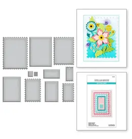 SPELLBINDERS SPELLBINDERS BAYFAIR COLLECTION NESTED POSTAGE LABELS & TAG DIE SET