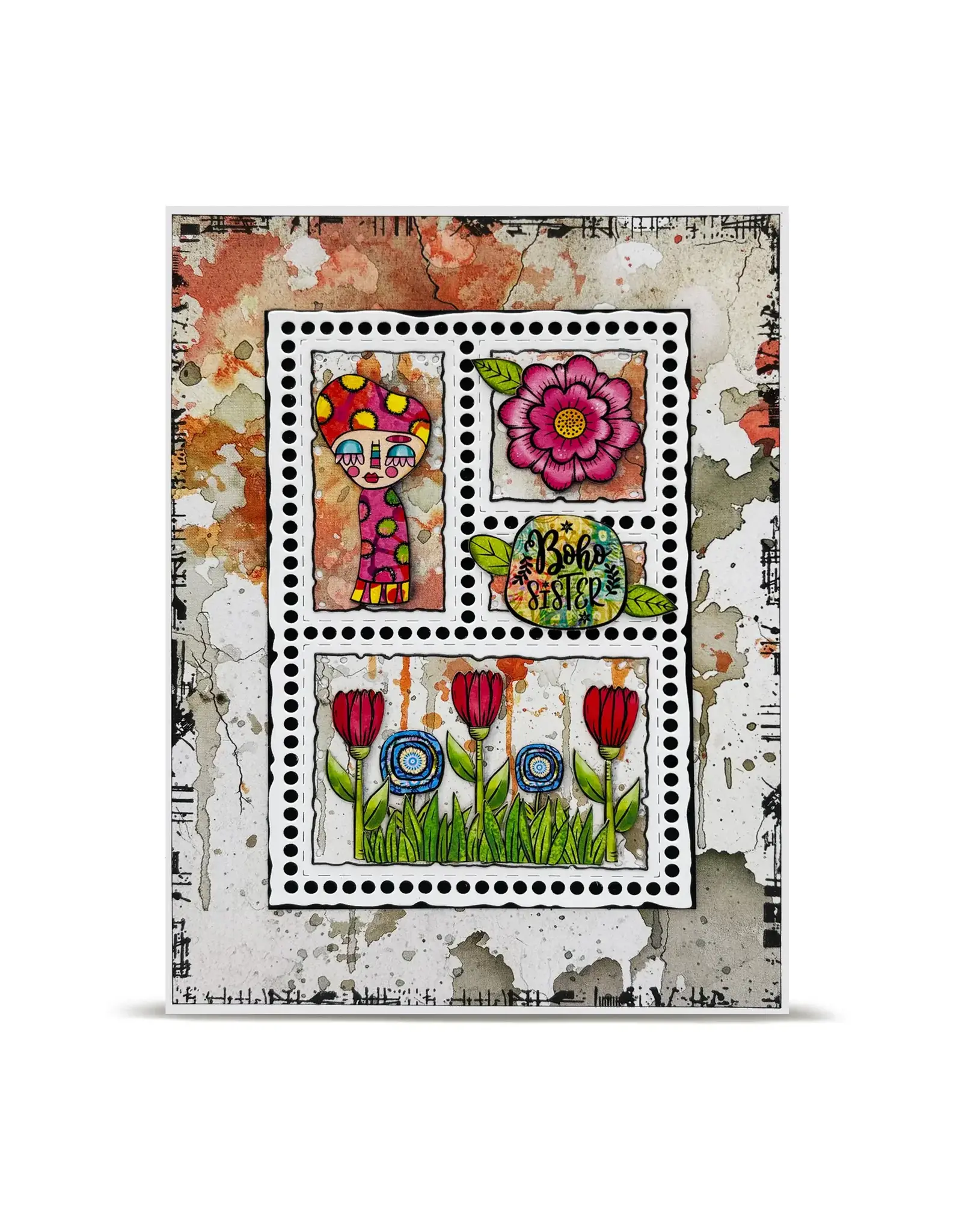 AALL & CREATE AALL & CREATE AUTOUR DE MWA & CO #37 SUNSET SPLASHES A5 DOUBLE-SIDED DESIGN PAPERS 10/PK