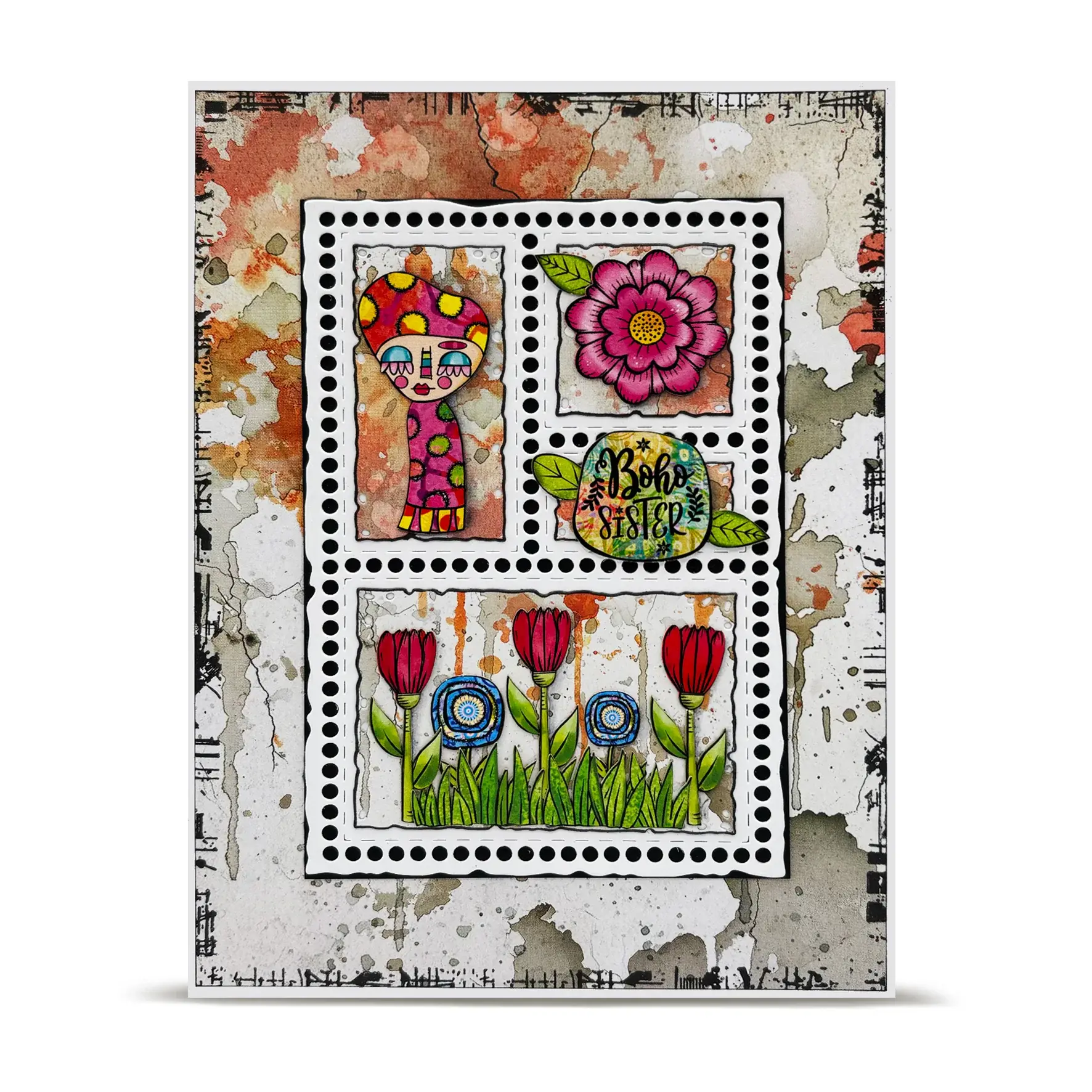 AALL & CREATE AALL & CREATE AUTOUR DE MWA & CO #37 SUNSET SPLASHES A5 DOUBLE-SIDED DESIGN PAPERS 10/PK