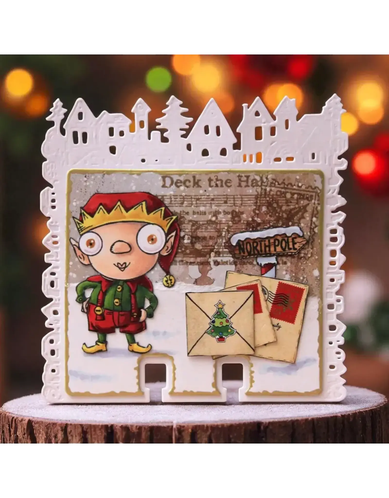 AALL & CREATE AALL & CREATE JANET KLEIN #1319 CAROLS AND CANCELLATIONS A7 CLEAR STAMP SET