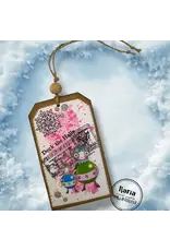 AALL & CREATE AALL & CREATE JANET KLEIN #1319 CAROLS AND CANCELLATIONS A7 CLEAR STAMP SET