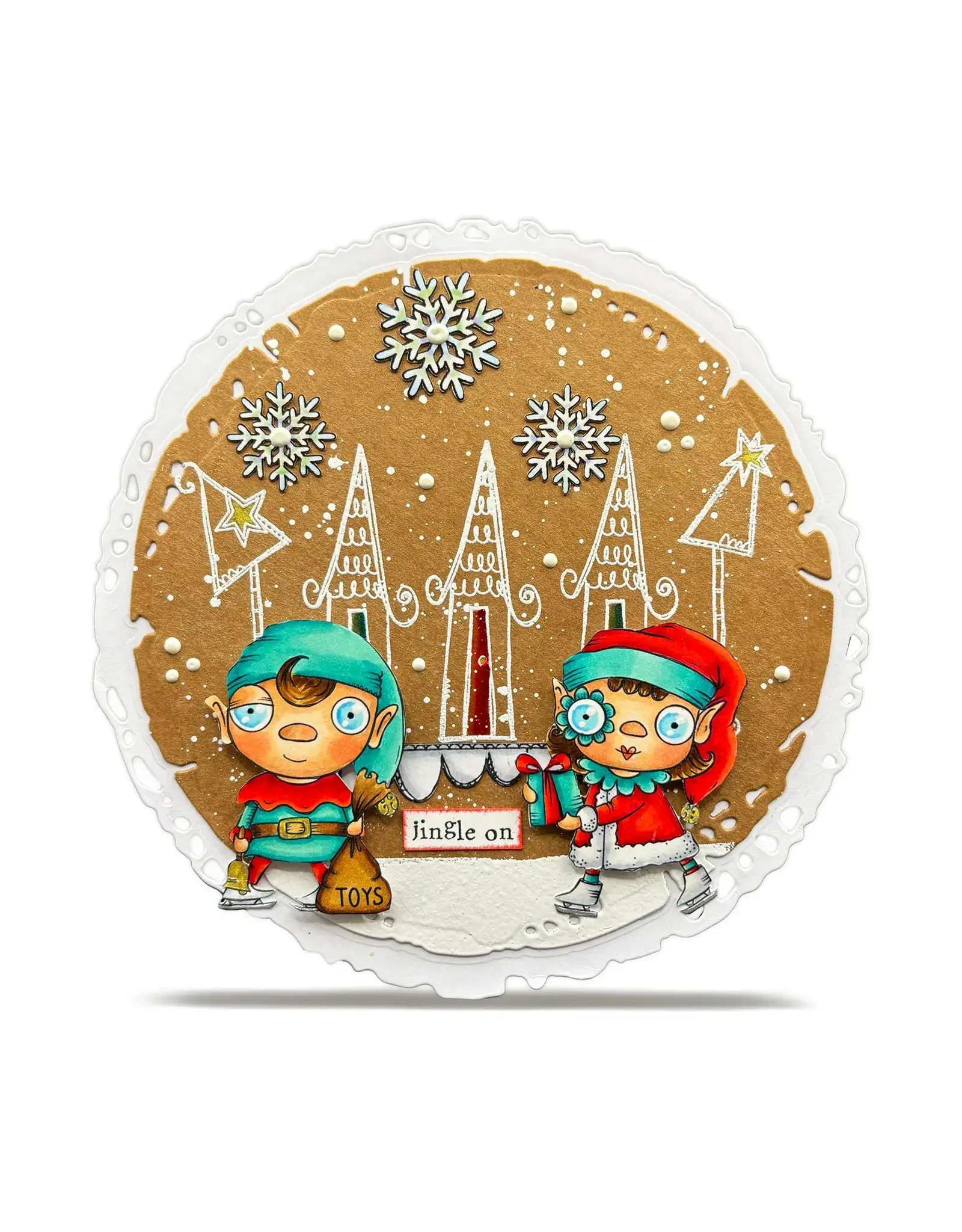 AALL & CREATE AALL & CREATE JANET KLEIN #1316 HOLIDAY HOUSE A7 CLEAR STAMP SET