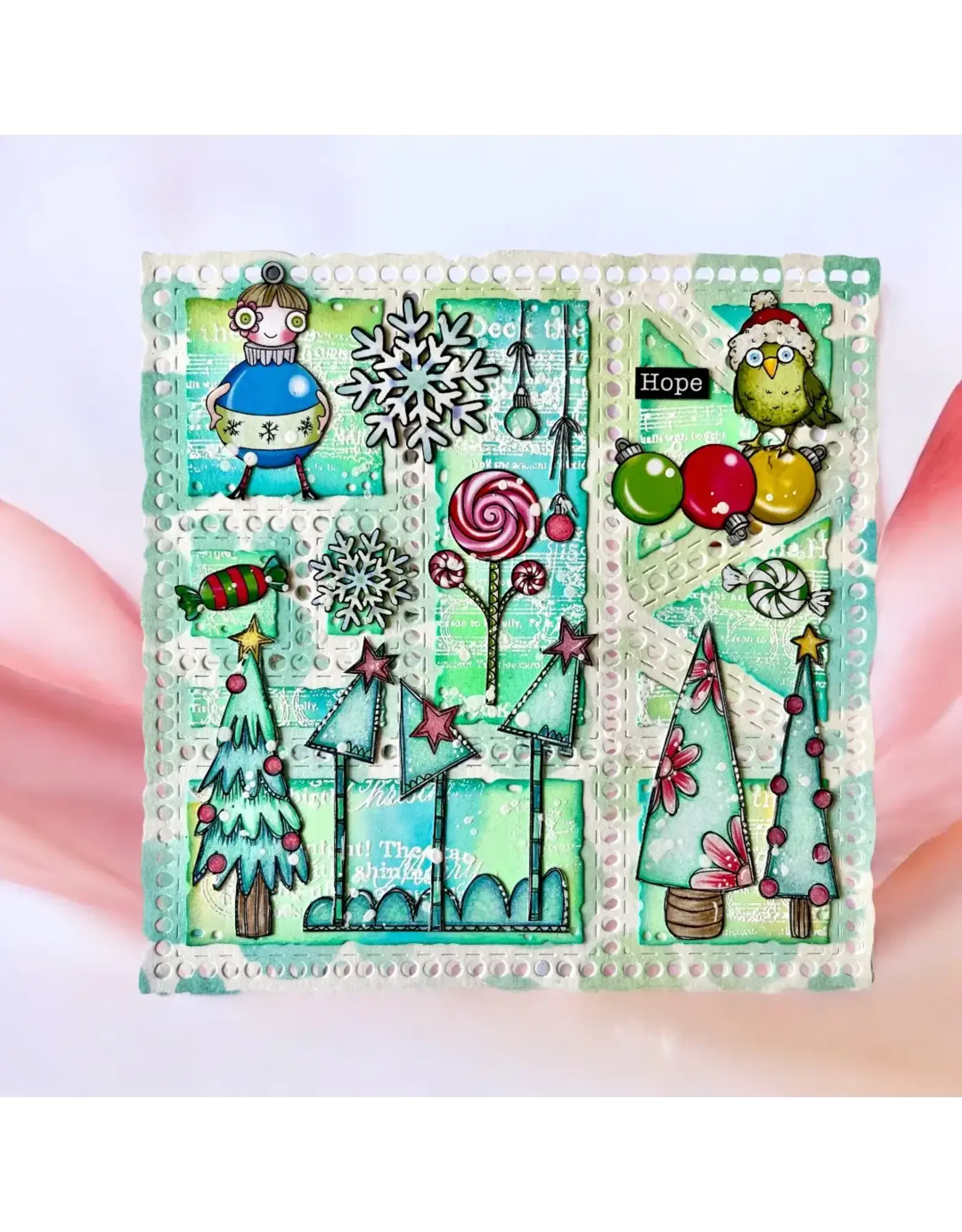 AALL & CREATE AALL & CREATE JANET KLEIN #1316 HOLIDAY HOUSE A7 CLEAR STAMP SET