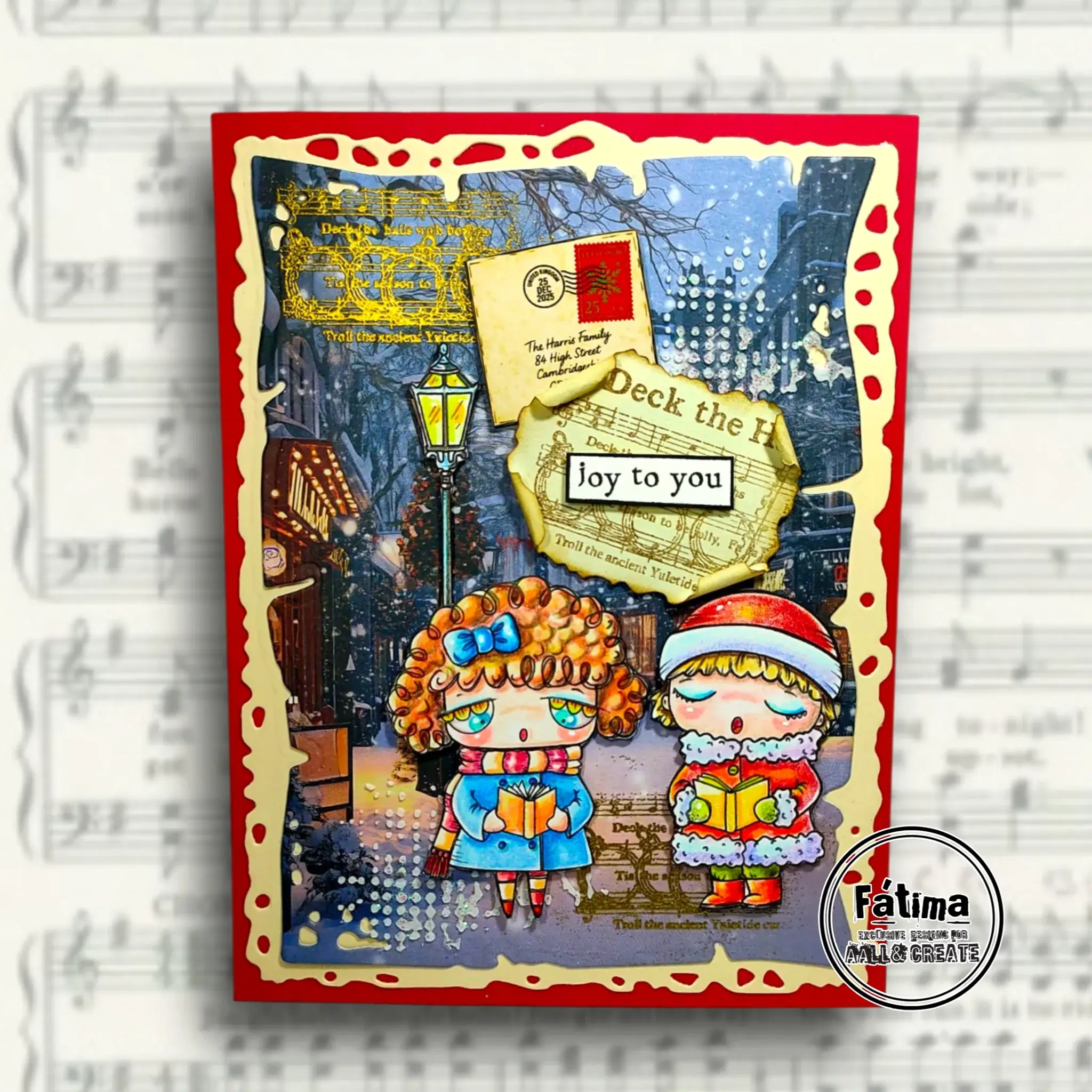 AALL & CREATE AALL & CREATE JANET KLEIN #1315 JOYFUL NOISE A7 CLEAR STAMP SET