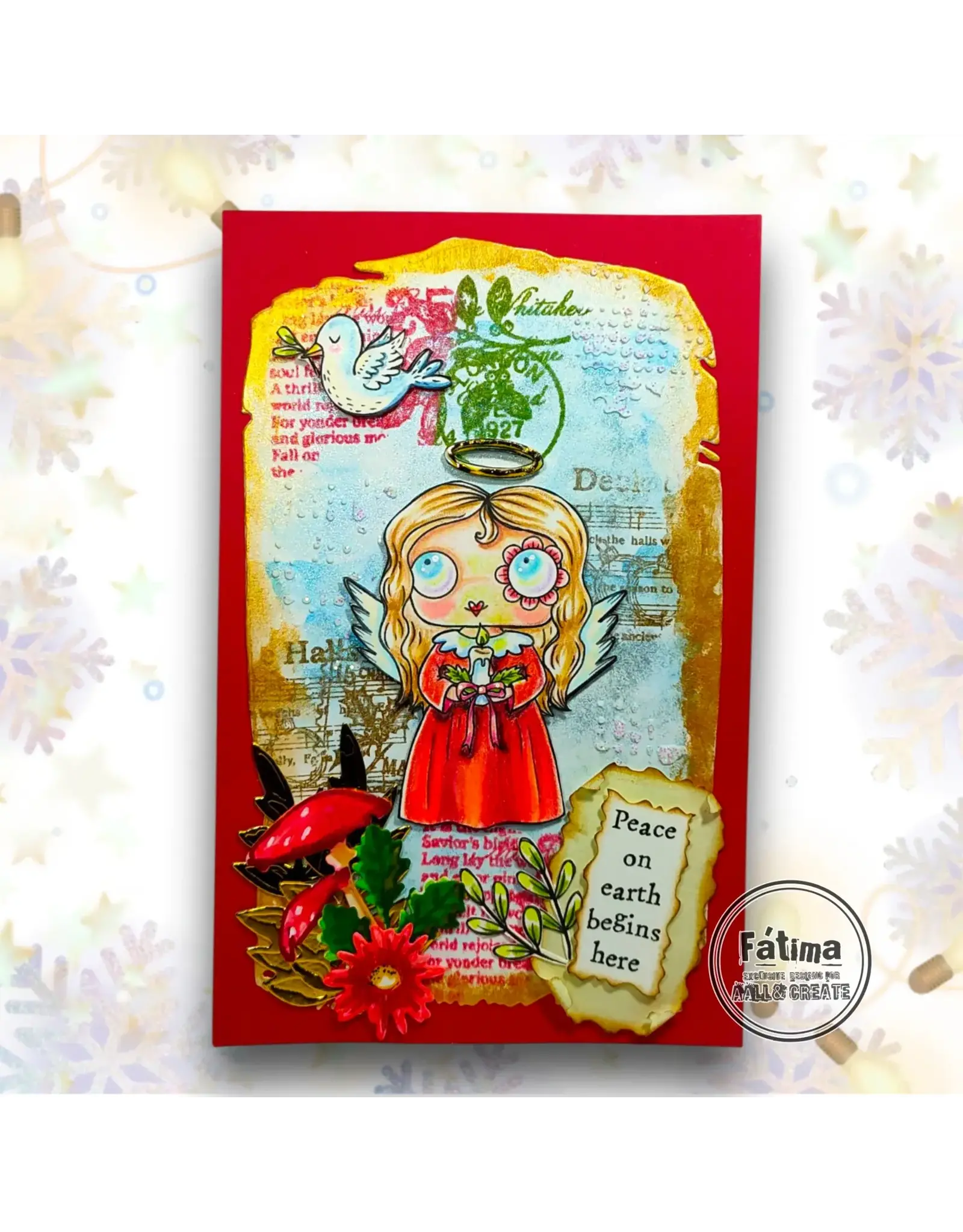 AALL & CREATE AALL & CREATE JANET KLEIN #1314 LITTLE LIGHT A7 CLEAR STAMP SET