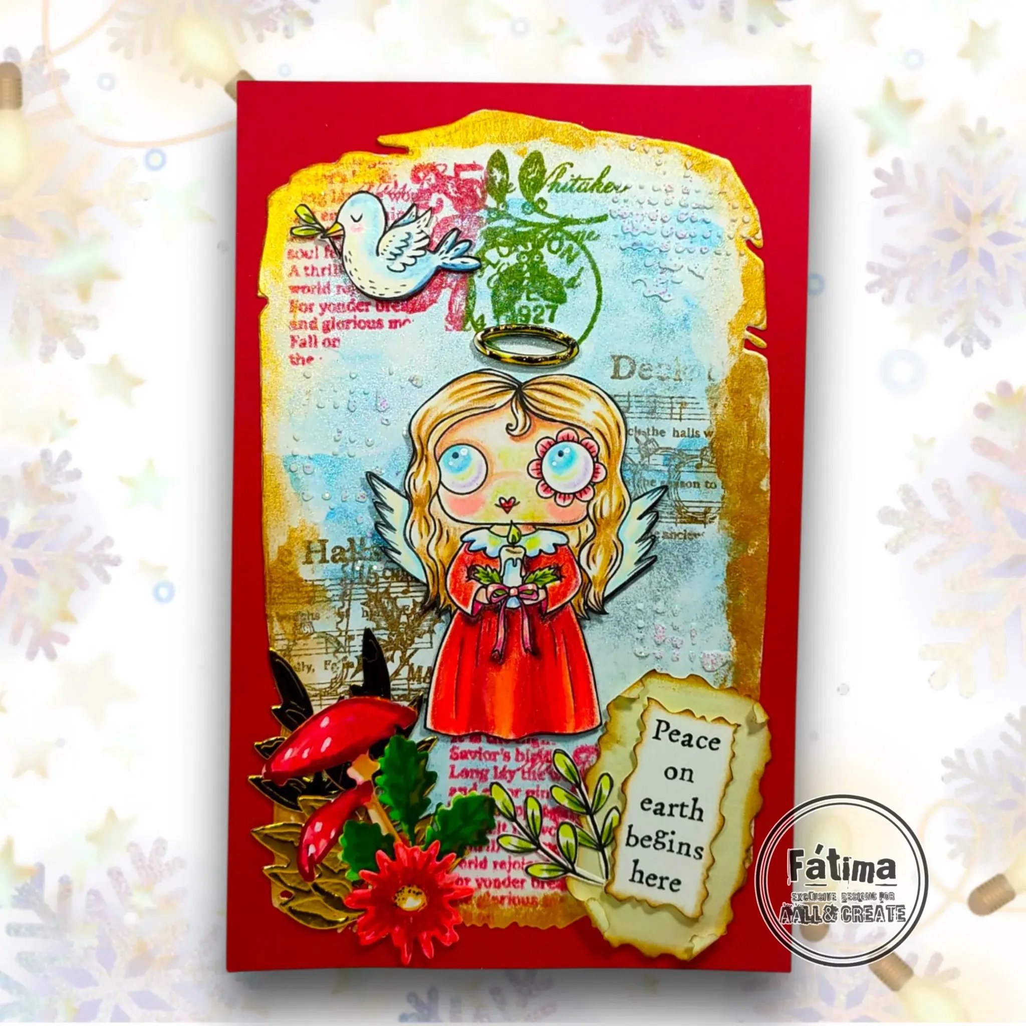 AALL & CREATE AALL & CREATE JANET KLEIN #1314 LITTLE LIGHT A7 CLEAR STAMP SET