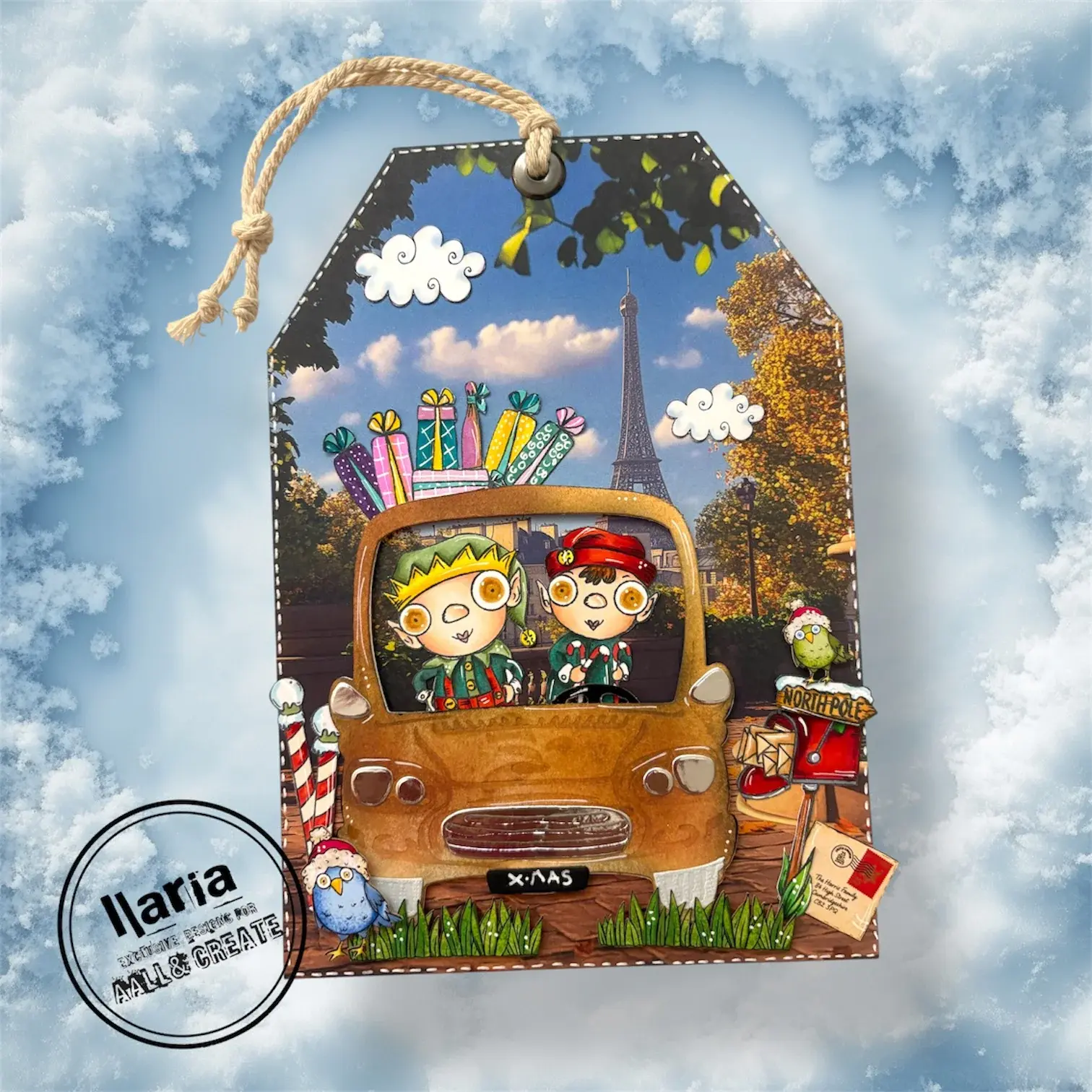 AALL & CREATE AALL & CREATE JANET KLEIN #1313 NORTH POLE A7 CLEAR STAMP SET