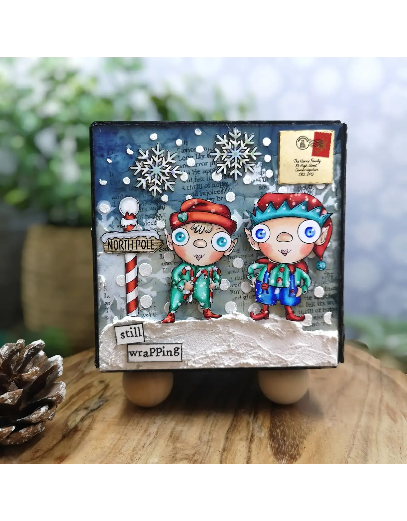 AALL & CREATE AALL & CREATE JANET KLEIN #1313 NORTH POLE A7 CLEAR STAMP SET